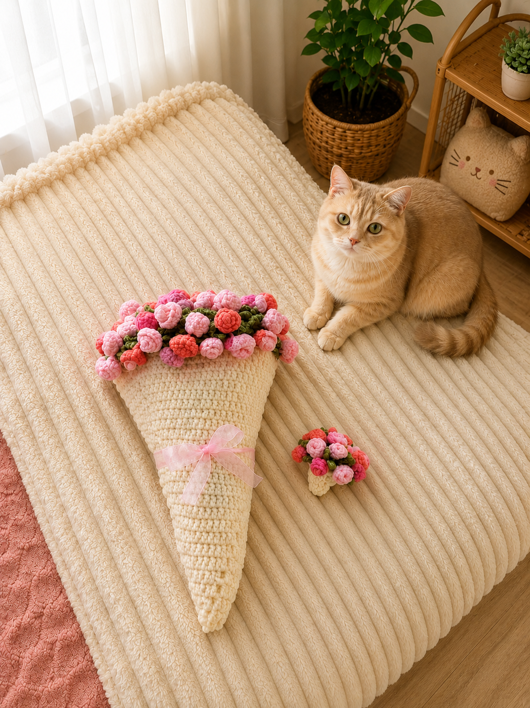 Flower Bouquet Blanket Crochet Pattern