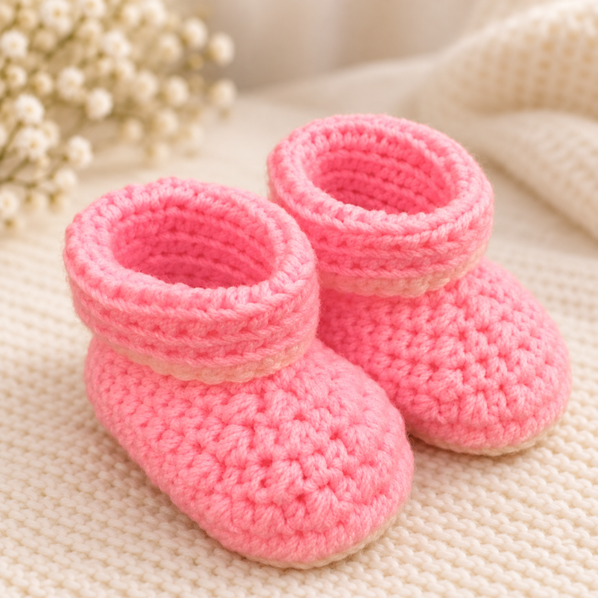 Crochet Baby Booties Pattern