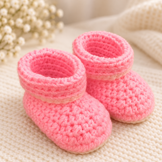 Crochet Baby Booties Pattern
