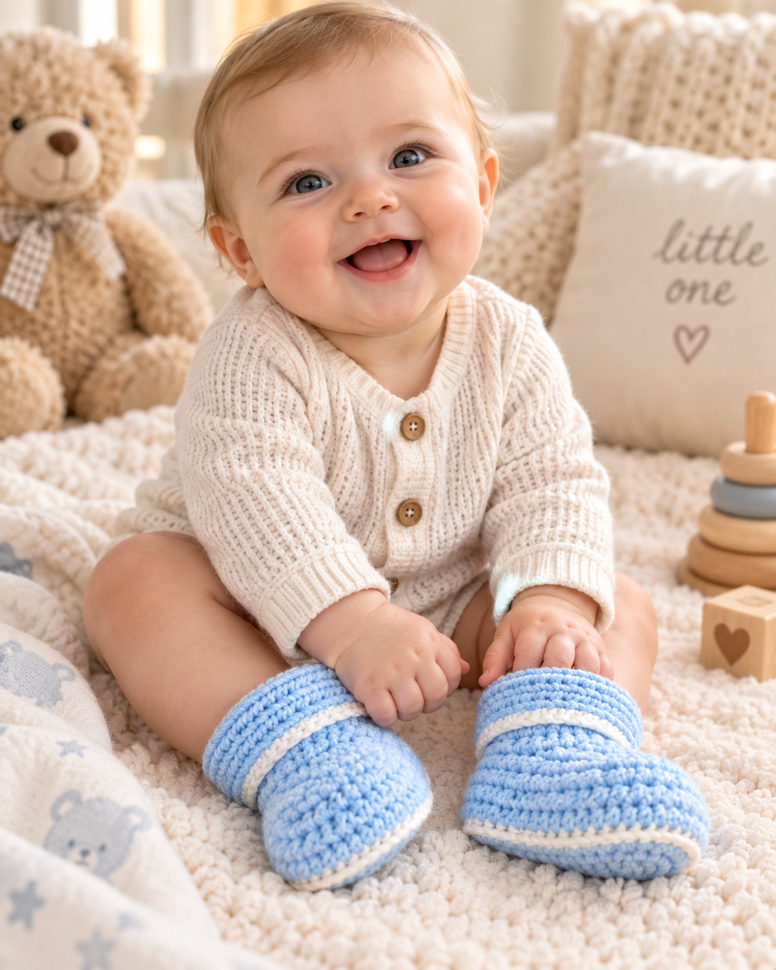 Crochet Baby Booties Pattern