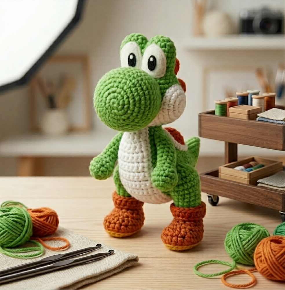 Green Dinosaur Crochet Pattern