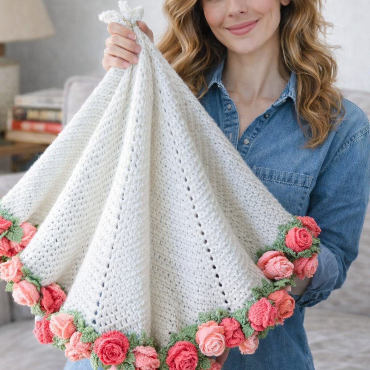 Flower Bouquet Blanket Crochet Pattern