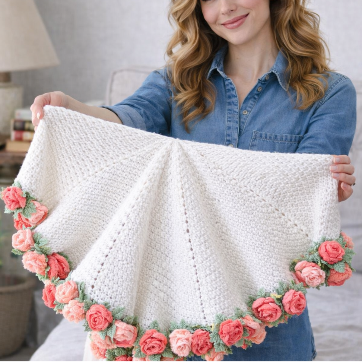 Flower Bouquet Blanket Crochet Pattern