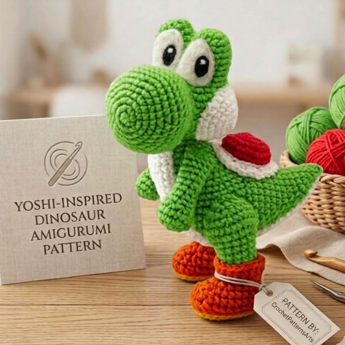 Green Dinosaur Crochet Pattern